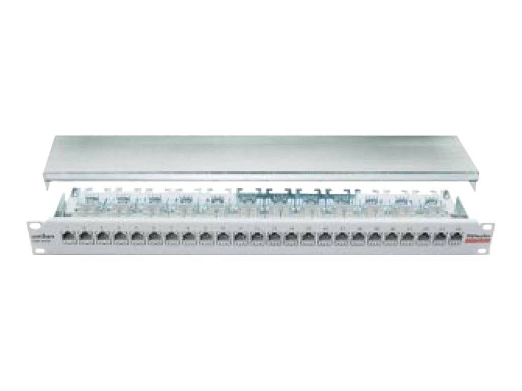 Dätwyler unilan CSA24/8 - Patch Panel - CAT 6a - FTP - RJ-45 X 24 - Grau, RAL 7035