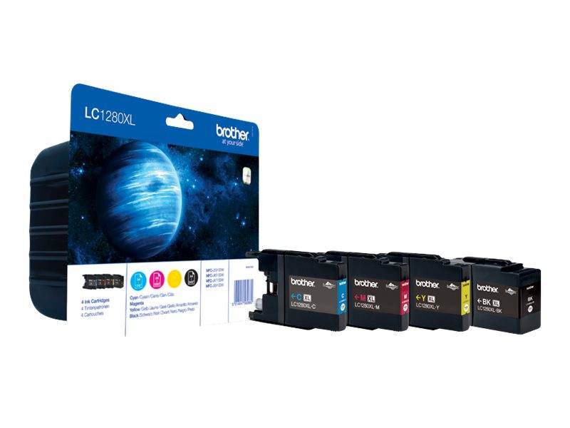 Brother LC1280XLVALBP - 4er-Pack - Schwarz, Gelb, Cyan, Magenta
