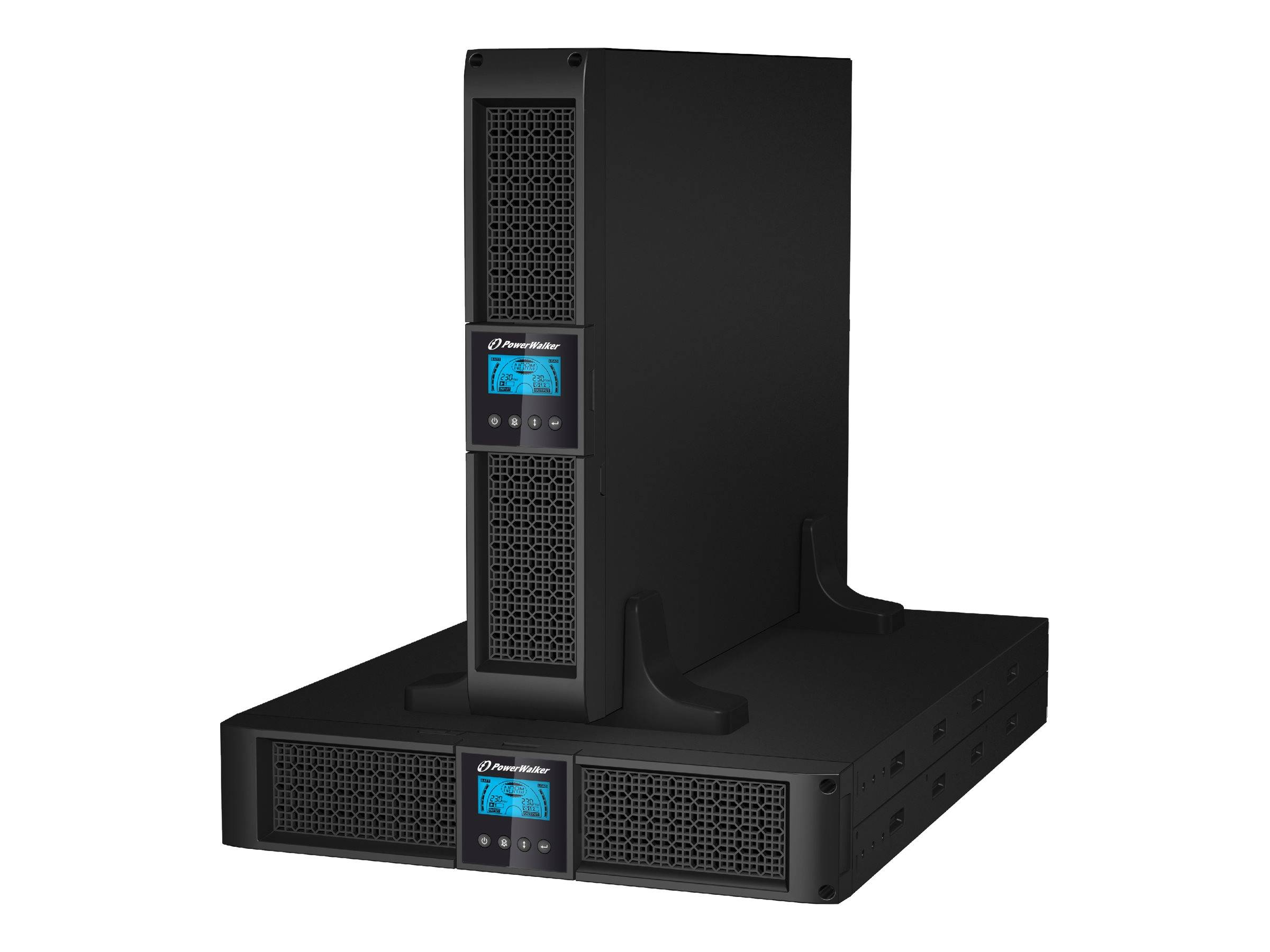 BLUEWALKER - PowerWalker VI 2000RT LCD - USV - Wechselstrom 220/230/240 V - 1.8 kW - 2000 VA - 7 Ah - RS-232, USB - Ausg