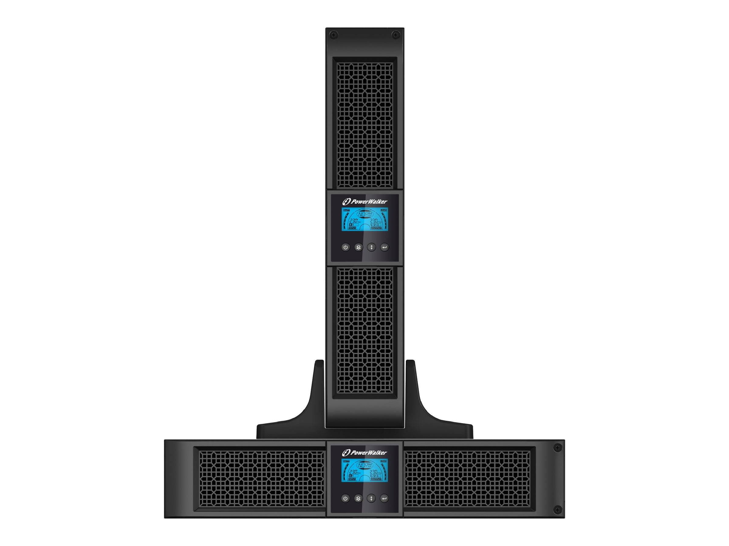 BLUEWALKER - PowerWalker VI 2000RT LCD - USV - Wechselstrom 220/230/240 V - 1.8 kW - 2000 VA - 7 Ah - RS-232, USB - Ausg