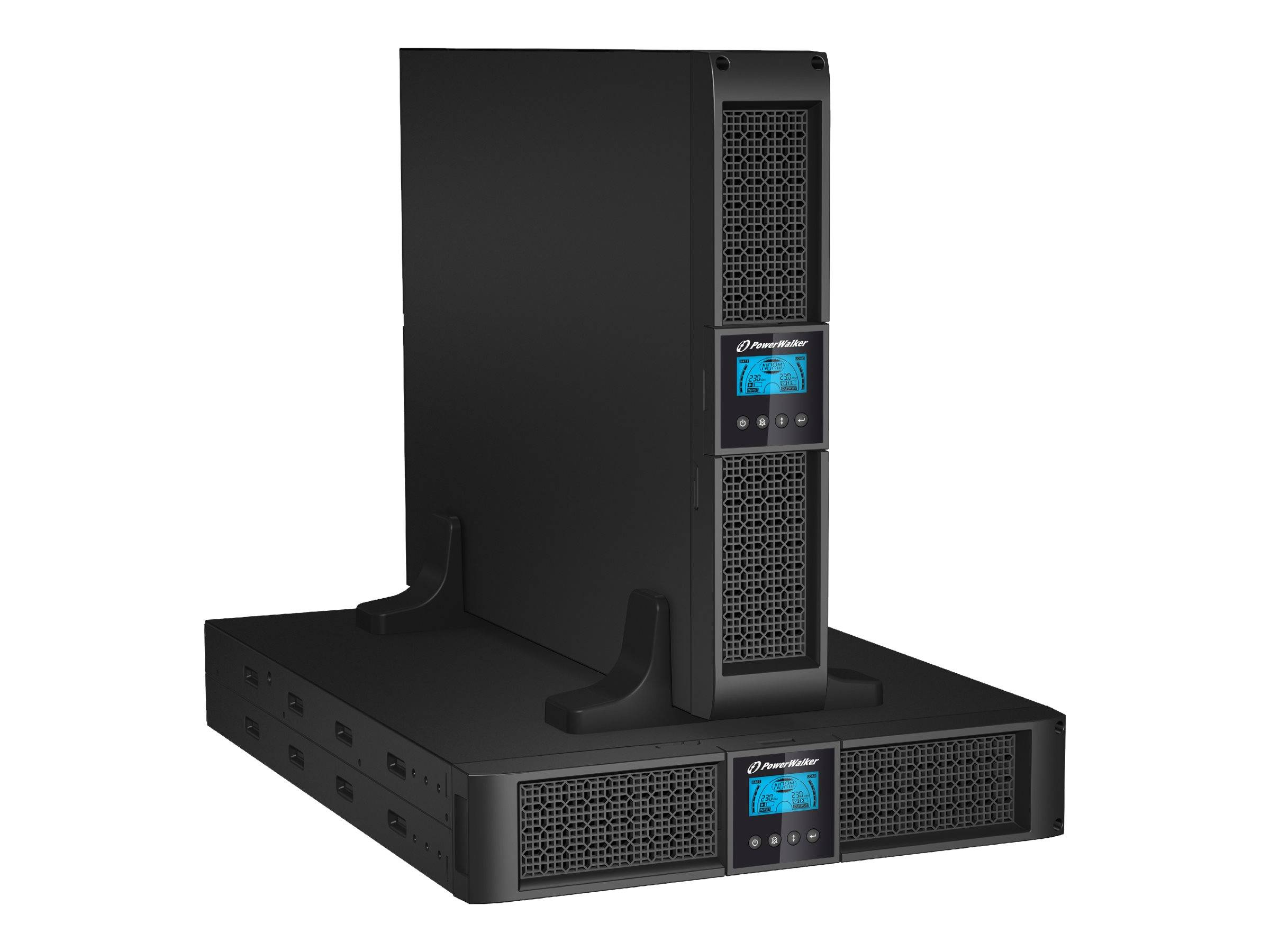 BLUEWALKER - PowerWalker VI 2000RT LCD - USV - Wechselstrom 220/230/240 V - 1.8 kW - 2000 VA - 7 Ah - RS-232, USB - Ausg