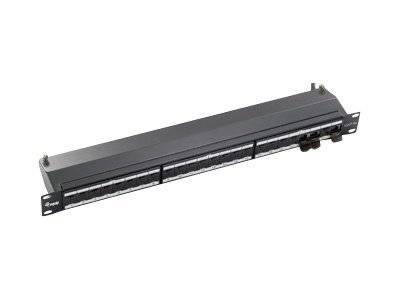 equip Patch Panel - Patch Panel - CAT 6a - STP - RJ-45 X 24 - Hellgrau, RAL 7035 - 1U - 48.3 cm (19"")