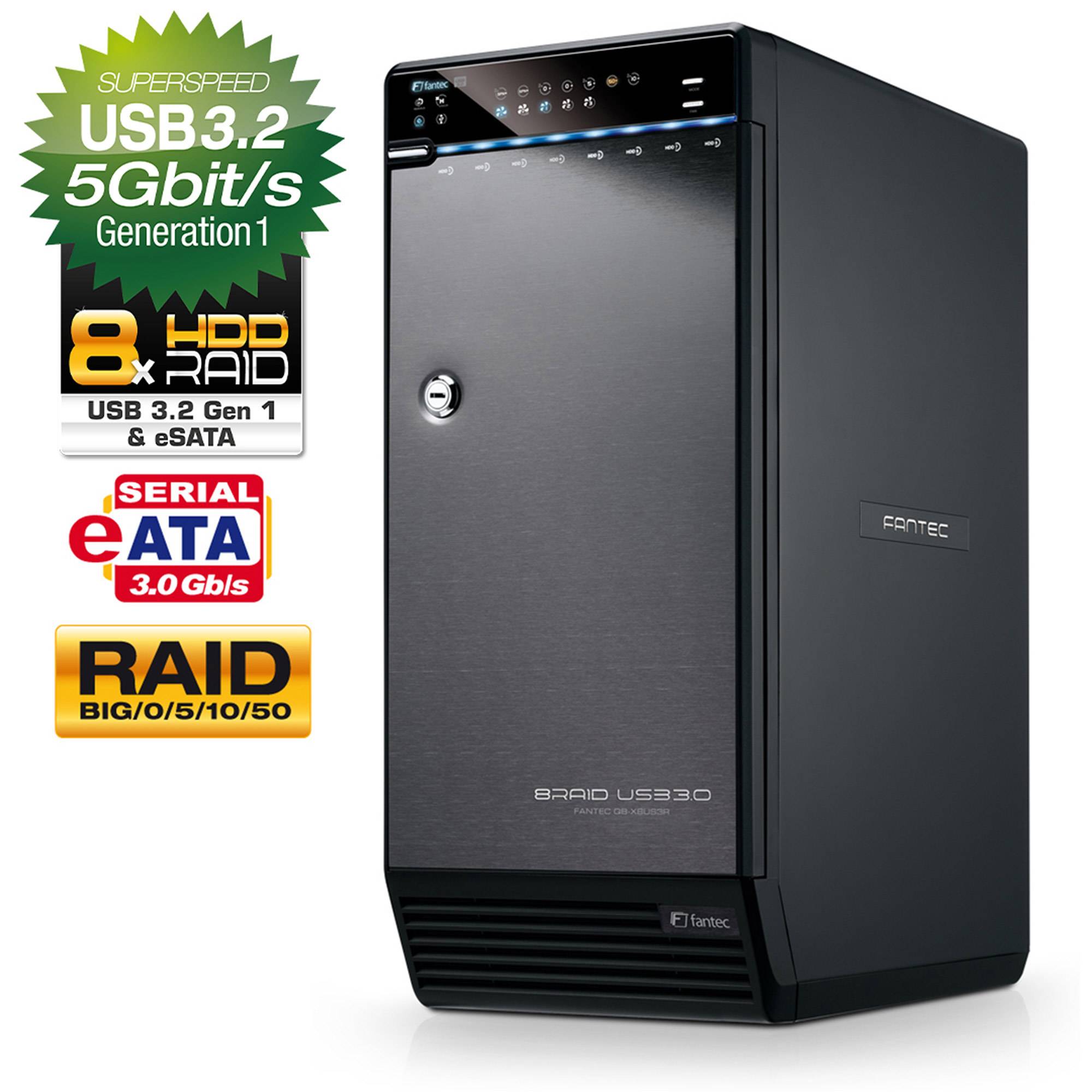 FANTEC QB-X8US3R - Festplatten-Array - 8 Schächte (SATA-300)