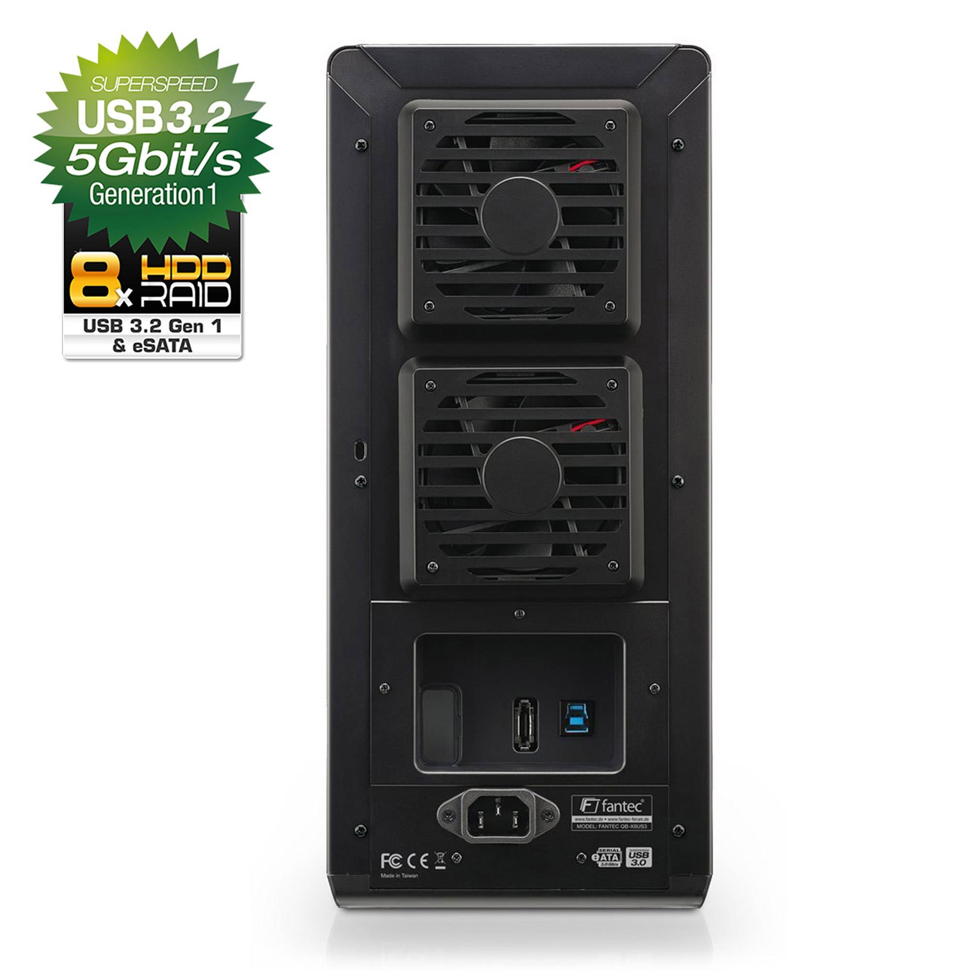 FANTEC QB-X8US3R - Festplatten-Array - 8 Schächte (SATA-300)