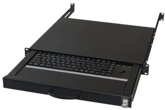 Aixcase AIX-19K1UKDETB-B - Tastatur - rack-montierbar
