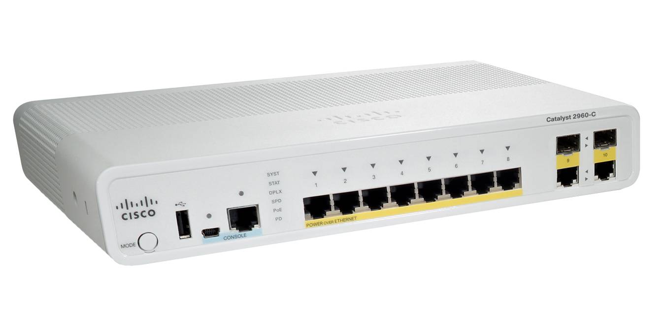 Cisco Catalyst Compact 2960C-8PC-L - Switch - managed - 8 x 10/100 (PoE)