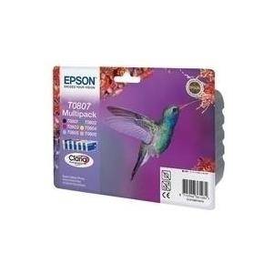 Epson T0807 Multipack - Schwarz, Gelb, Cyan, Magenta, hellmagentafarben, hell Cy