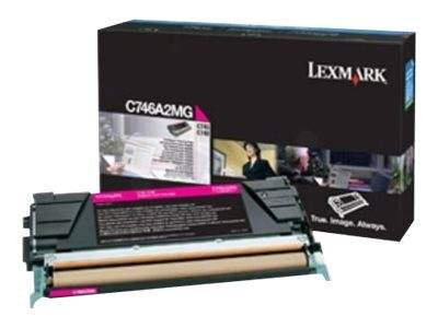 Lexmark C746A2MG Magenta-Tonerpatrone mit Einzelhandelsverpackung