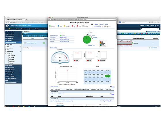 HPE Intelligent Management Center Service Health Manager