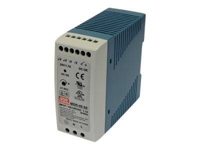 Mean Well MDR-40-24 - Netzteil (DIN-Schienenmontage möglich) - AC 85-264 / DC 120-370 V - 40.8 Watt