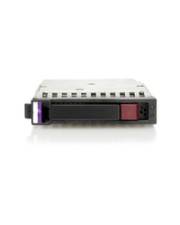 Vorderansicht einer Computerfestplatte oder Speicherlaufwerk mit sichtbarem violettem Riegel und rotem Stecker auf weißem Hintergrund.