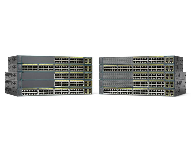 Cisco Catalyst 2960-Plus 24LC-S - Switch - managed - 24 x 10/100 + 2 x Kombi-Gigabit-SFP - an Rack montierbar - PoE (123 W)