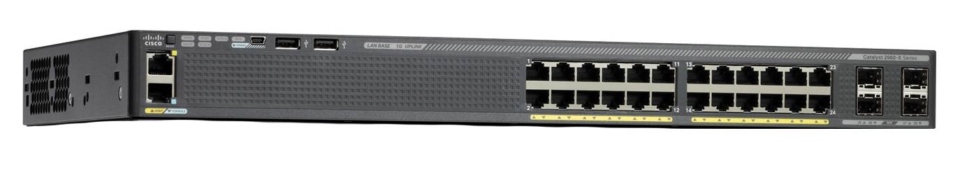 Cisco Catalyst 2960X-24PS-L - Switch - managed - 24 x 10/100/1000 (PoE+)