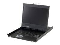 LevelOne KVM-8901 - KVM-Konsole - PS/2, USB - 48.3 cm (19"")