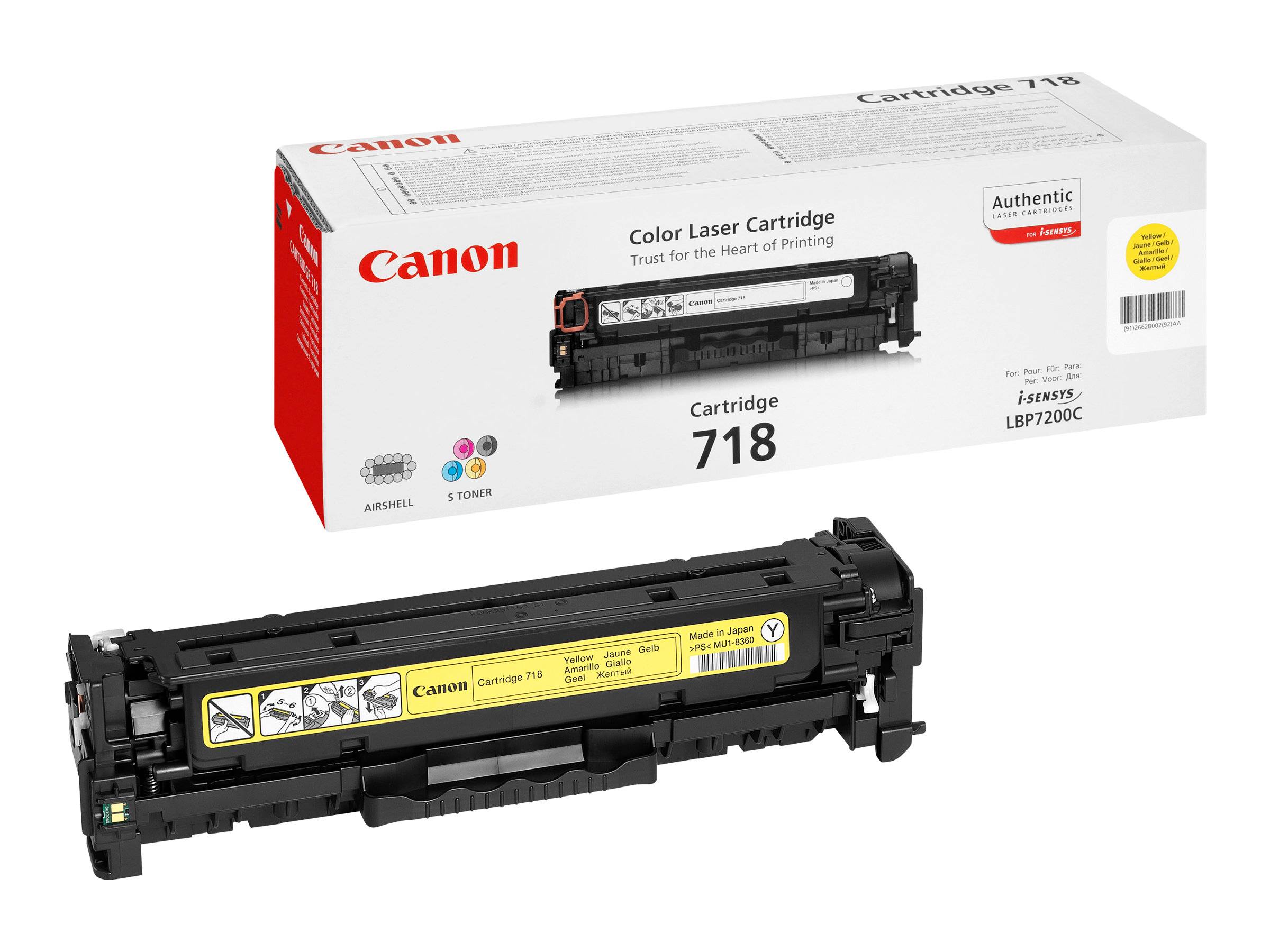 Canon 718 Yellow - Gelb - original - Tonerpatrone