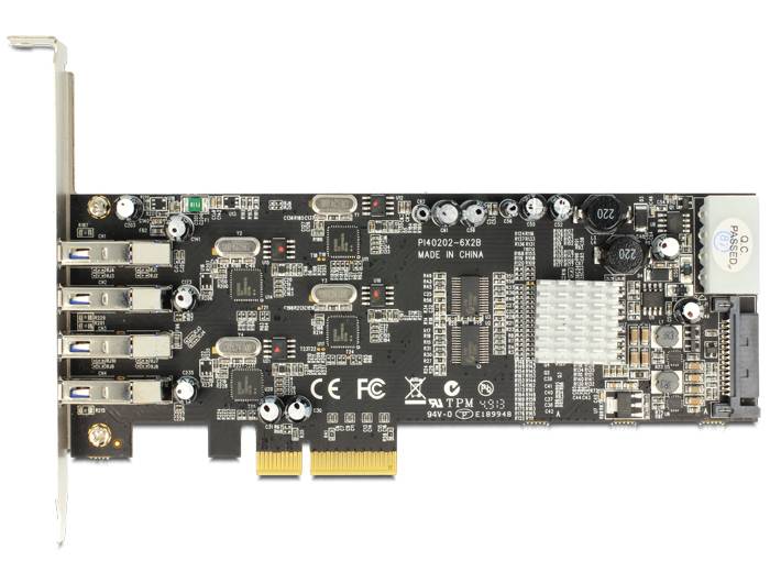 DeLock PCI Express Card > 4 x external USB 3.0 Quad Channel