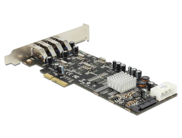 DeLock PCI Express Card > 4 x external USB 3.0 Quad Channel