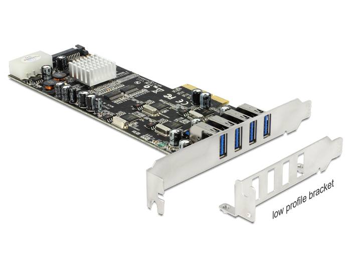 DeLock PCI Express Card > 4 x external USB 3.0 Quad Channel