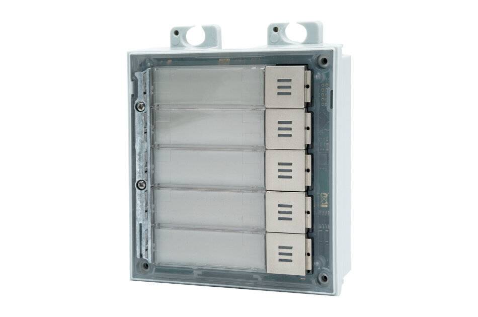 2N IP Verso Nameplate Module, 5 Ruftasten Modul, für 2N IP Verso Basis Einheit