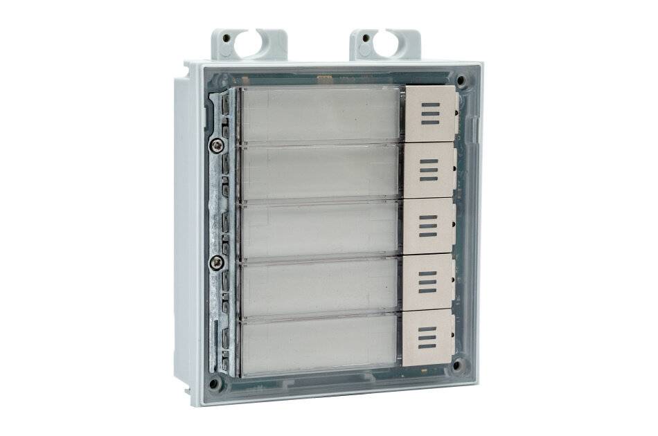 2N IP Verso Nameplate Module, 5 Ruftasten Modul, für 2N IP Verso Basis Einheit