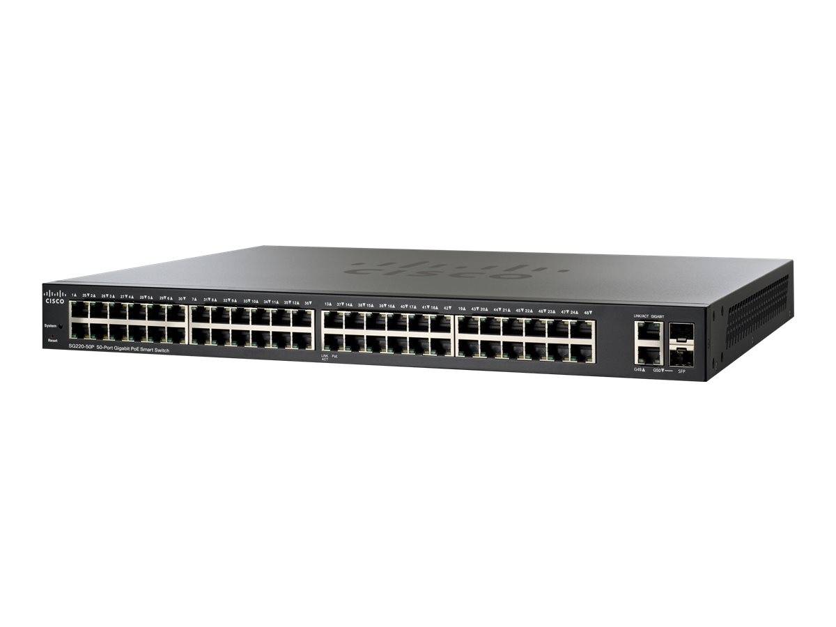 Cisco 220 Series SG220-50P - Switch - managed - 48 x 10/100/1000 (PoE)