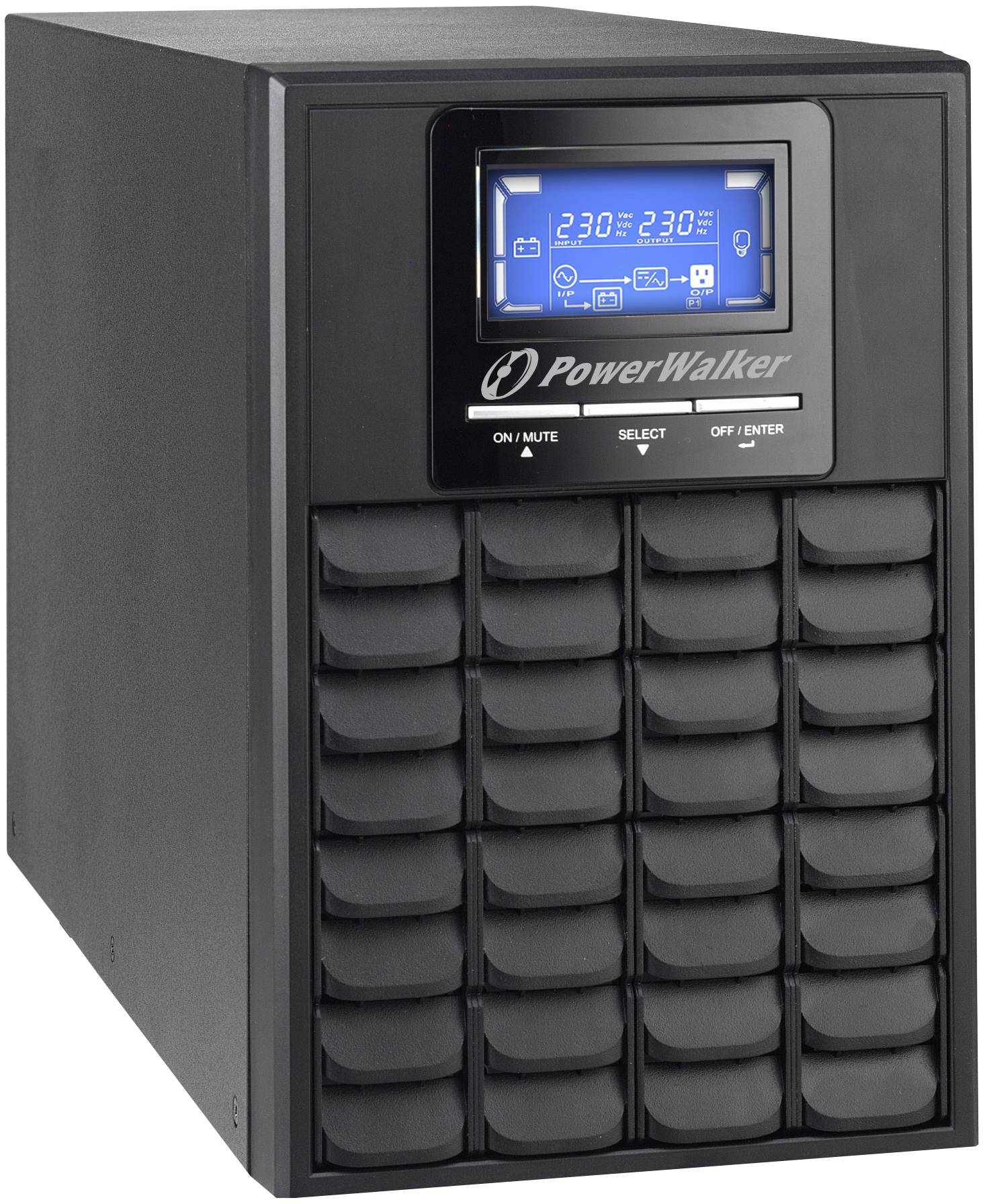BLUEWALKER - PowerWalker VFI 1000C LCD - USV - 800 Watt - 1000 VA