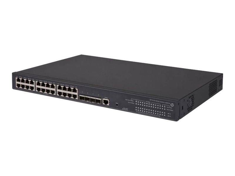 HPE 5130-24G-PoE+-4SFP+ EI - Switch - L3 - managed - 24 x 10/100/1000 + 4 x 10 Gigabit Ethernet / 1 Gigabit Ethernet SFP+ - an Rack montierbar