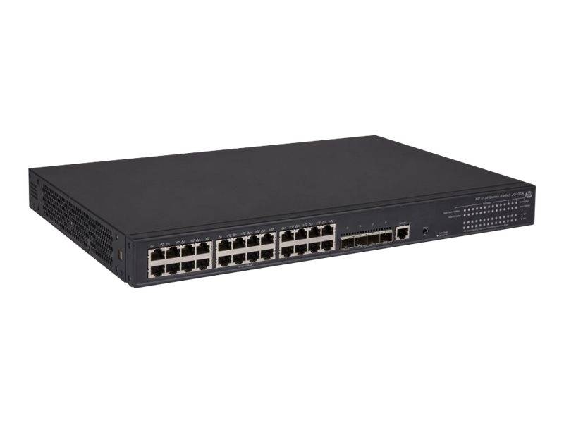HPE 5130-24G-PoE+-4SFP+ EI - Switch - L3 - managed - 24 x 10/100/1000 + 4 x 10 Gigabit Ethernet / 1 Gigabit Ethernet SFP+ - an Rack montierbar