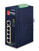 Planet ISW-504PT - Switch - 4 x 10/100 (PoE) + 1 x 10/100 - an DIN-Schiene monti