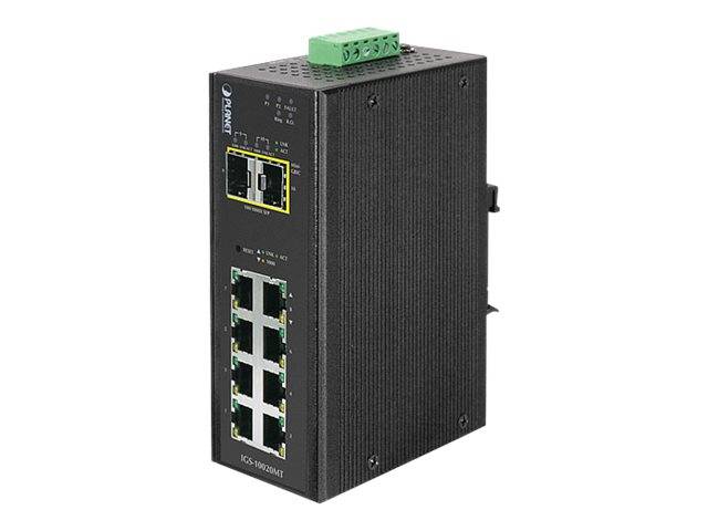 PLANET IGS-10020MT - Switch - managed - 8 x 10/100/1000 + 2 x Gigabit SFP