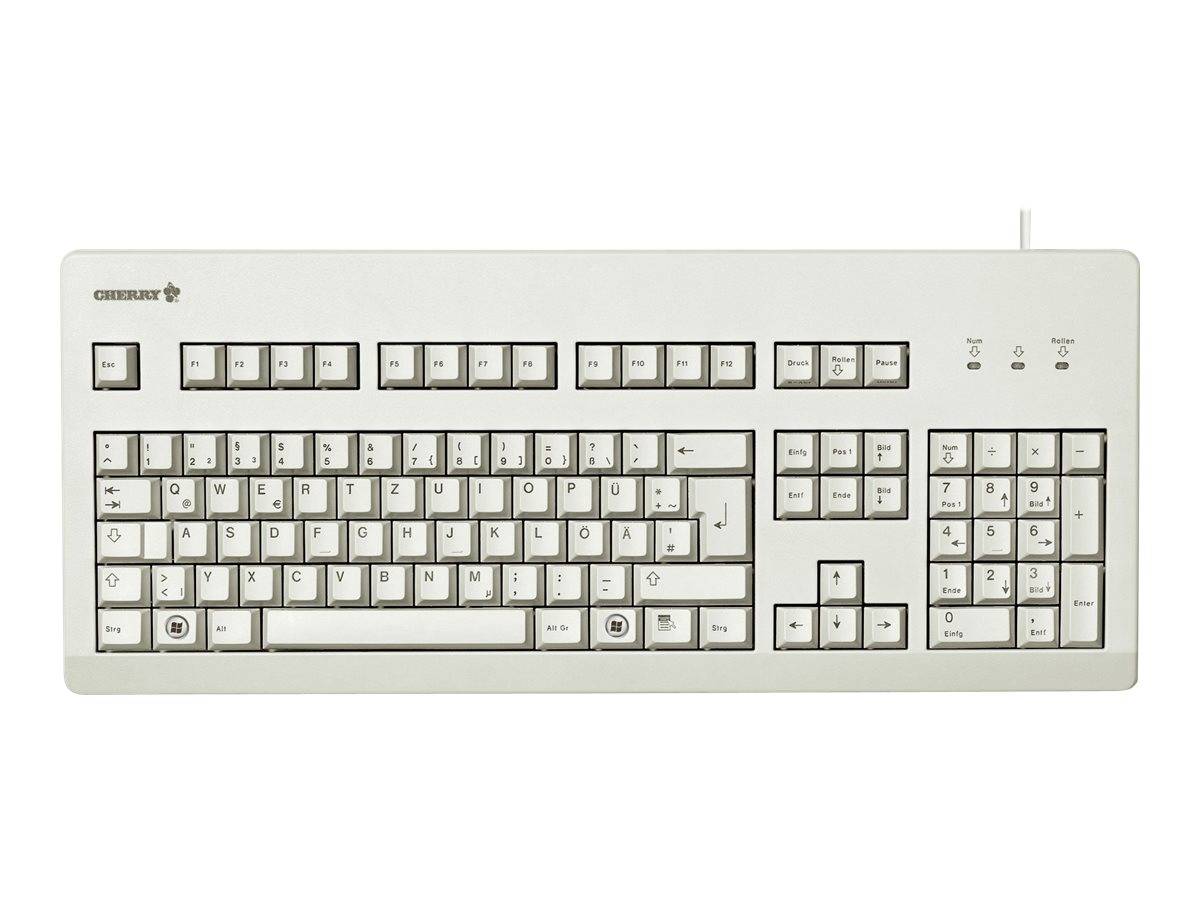 CHERRY G80-3000 - Tastatur - PS/2, USB - GB