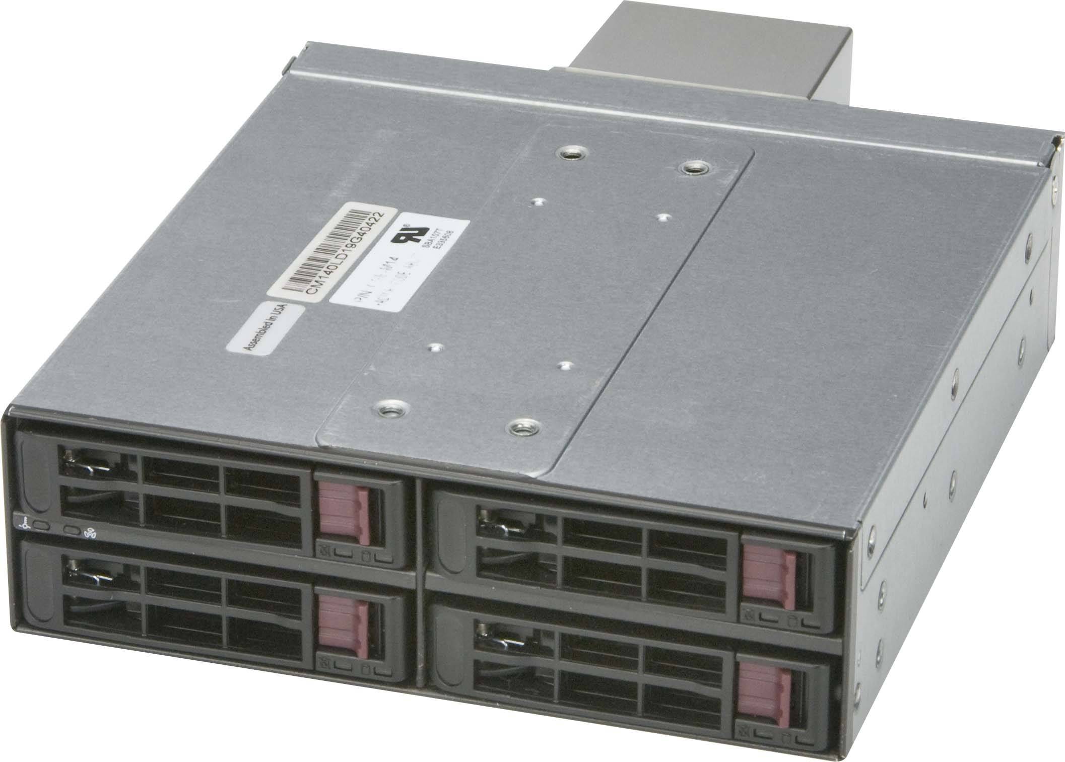 Supermicro Mobile Rack CSE-M14TQC - Gehäuse für Speicherlaufwerke mit Lüfter - 2.5" (6.4 cm)