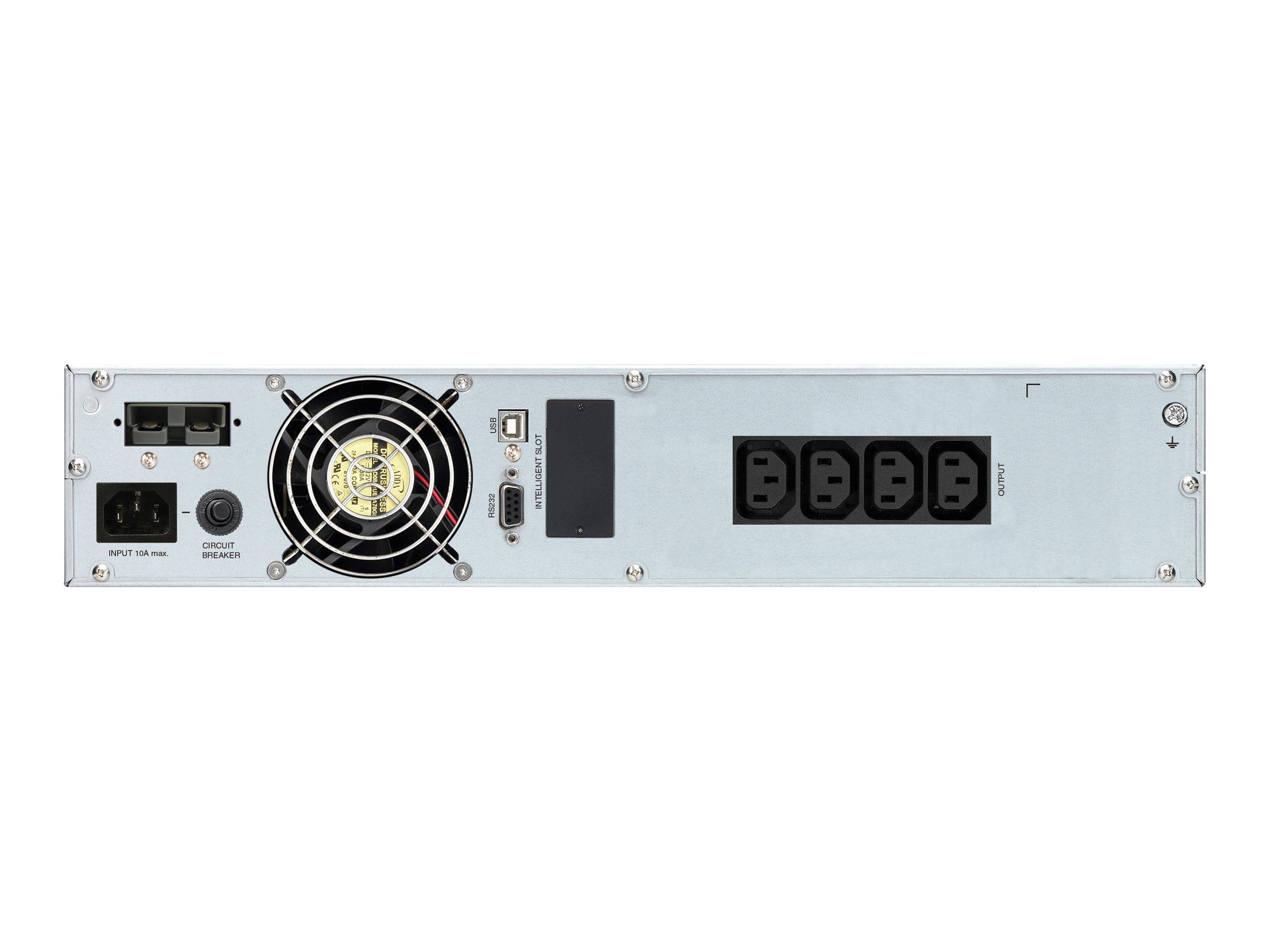 BLUEWALKER - PowerWalker VFI 2000CRM LCD - USV (in Rack montierbar/extern) - 1600 Watt - 2000 VA - 9 Ah - RS-232, USB -