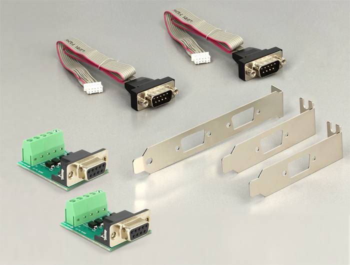 DeLock MiniPCIe I/O PCIe full size 2 x Serial RS-422 / 485 with 600 W Surge