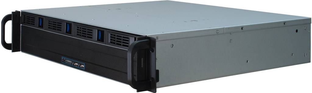 Inter-Tech IPC 2U-2404S - Rack-Montage - 2U - micro ATX - SATA/SAS - Hot-Swap - keine Spannungsversorgung (ATX)