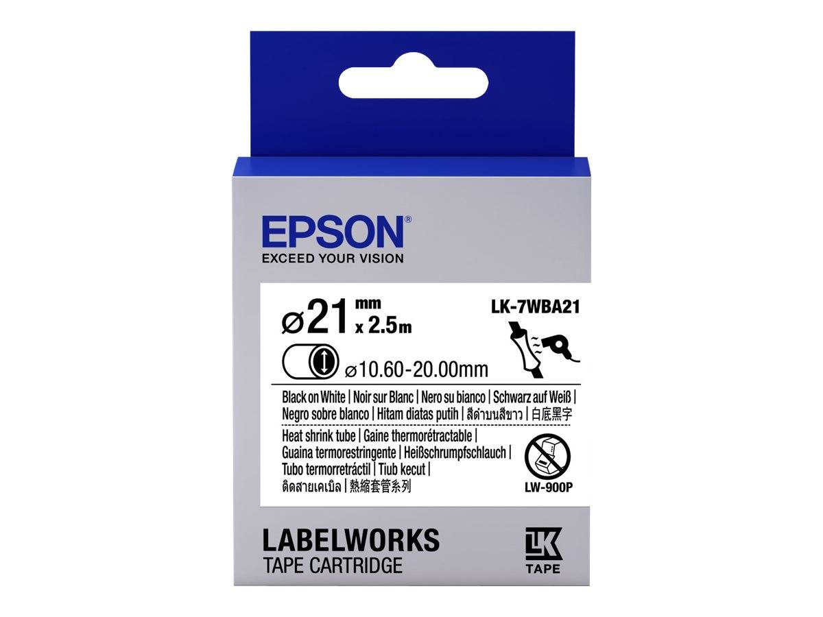 Epson LabelWorks LK-7WBA21 - Schwarz auf Weiß - Rolle (3,6 cm x 3 m)
