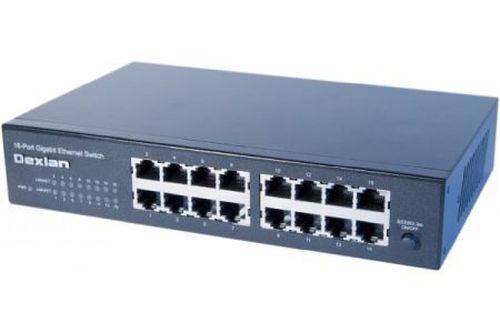 Dexlan Gigabit Switch, 16 Port, 10 Zoll und 19 Zoll