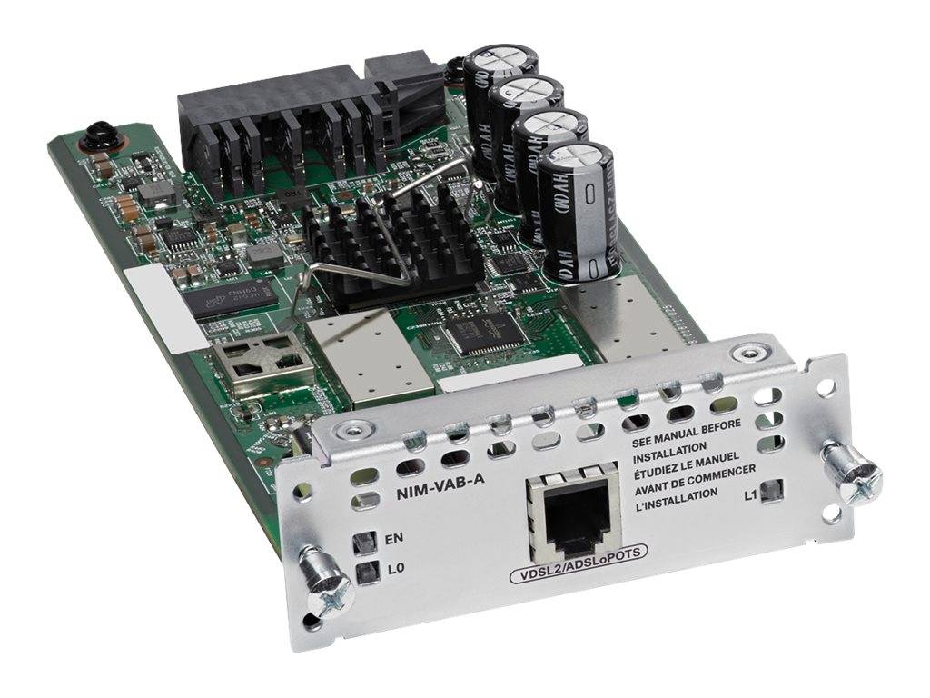 Cisco 1-port VDSL2/ADSL2+ over POTS with Annex A - DSL-Modem - Network Interface Module (NIM)
