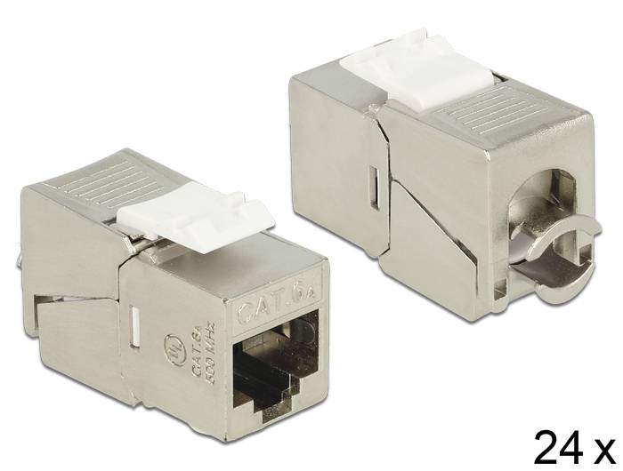 DeLOCK Keystone module - Modulare Eingabe - RJ-45 (Packung mit 24)