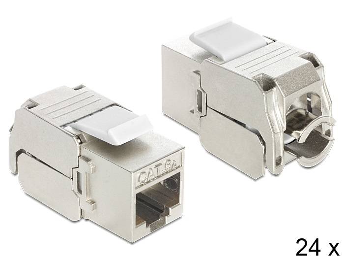 DeLOCK Keystone module - Modulare Eingabe - RJ-45 (Packung mit 24)