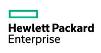 Hewlett Packard Enterprise Logo mit grünem Umrissrechteck über dem Firmennamen in schwarzem Text.