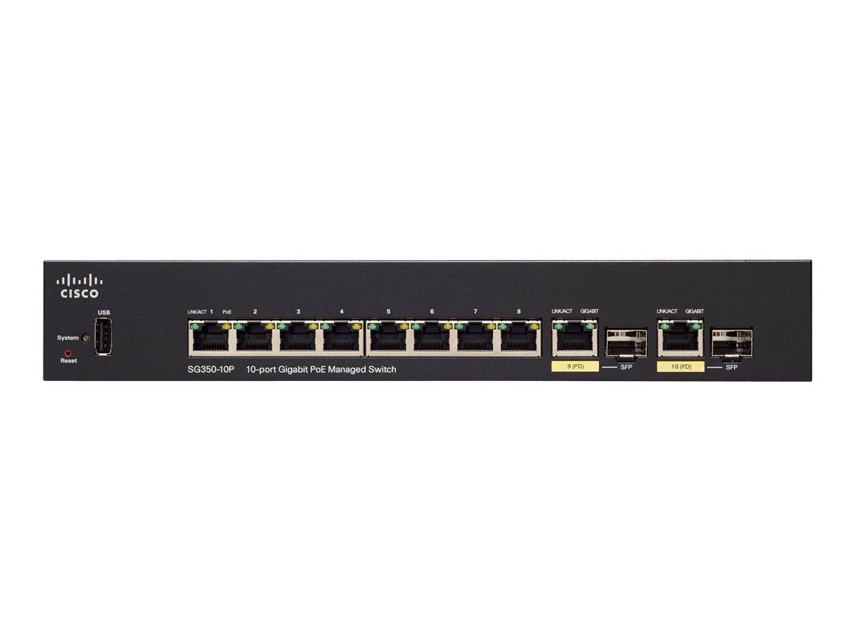 Cisco Small Business SG350-10P - Switch - L3 - managed - 8 x 10/100/1000 (PoE+)