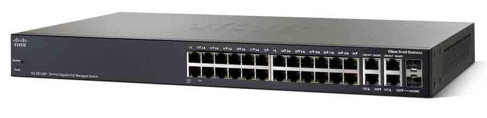 Cisco Small Business SG350-28MP - Switch - L3 - managed - 24 x 10/100/1000 (PoE+)