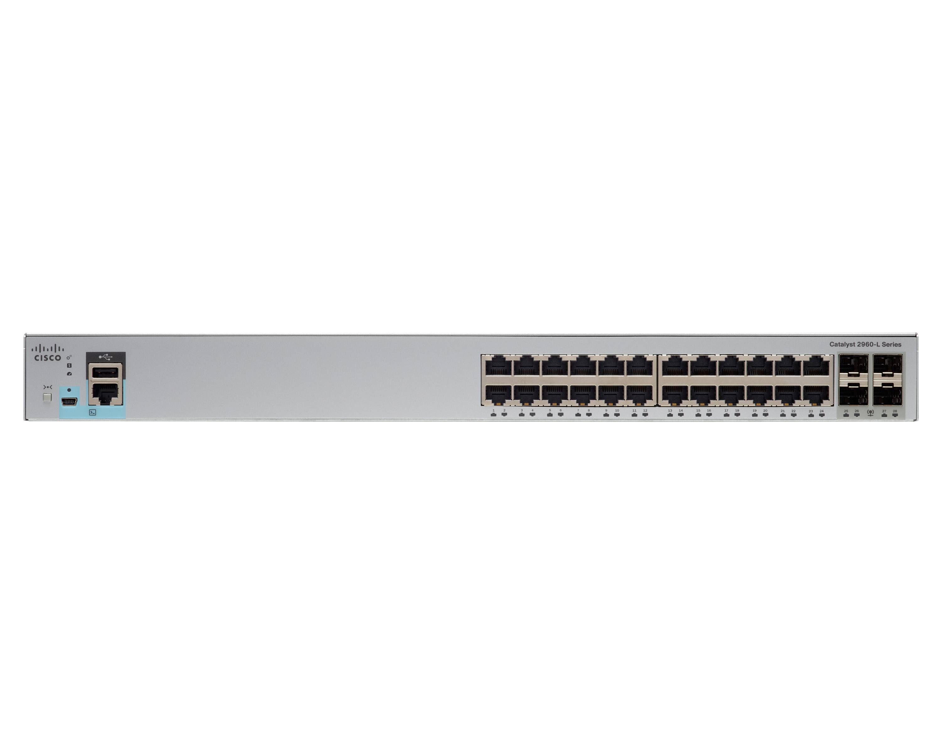 Cisco Catalyst 2960L-24TS-LL - Switch - managed - 24 x 10/100/1000 + 4 x Gigabit SFP (Uplink)