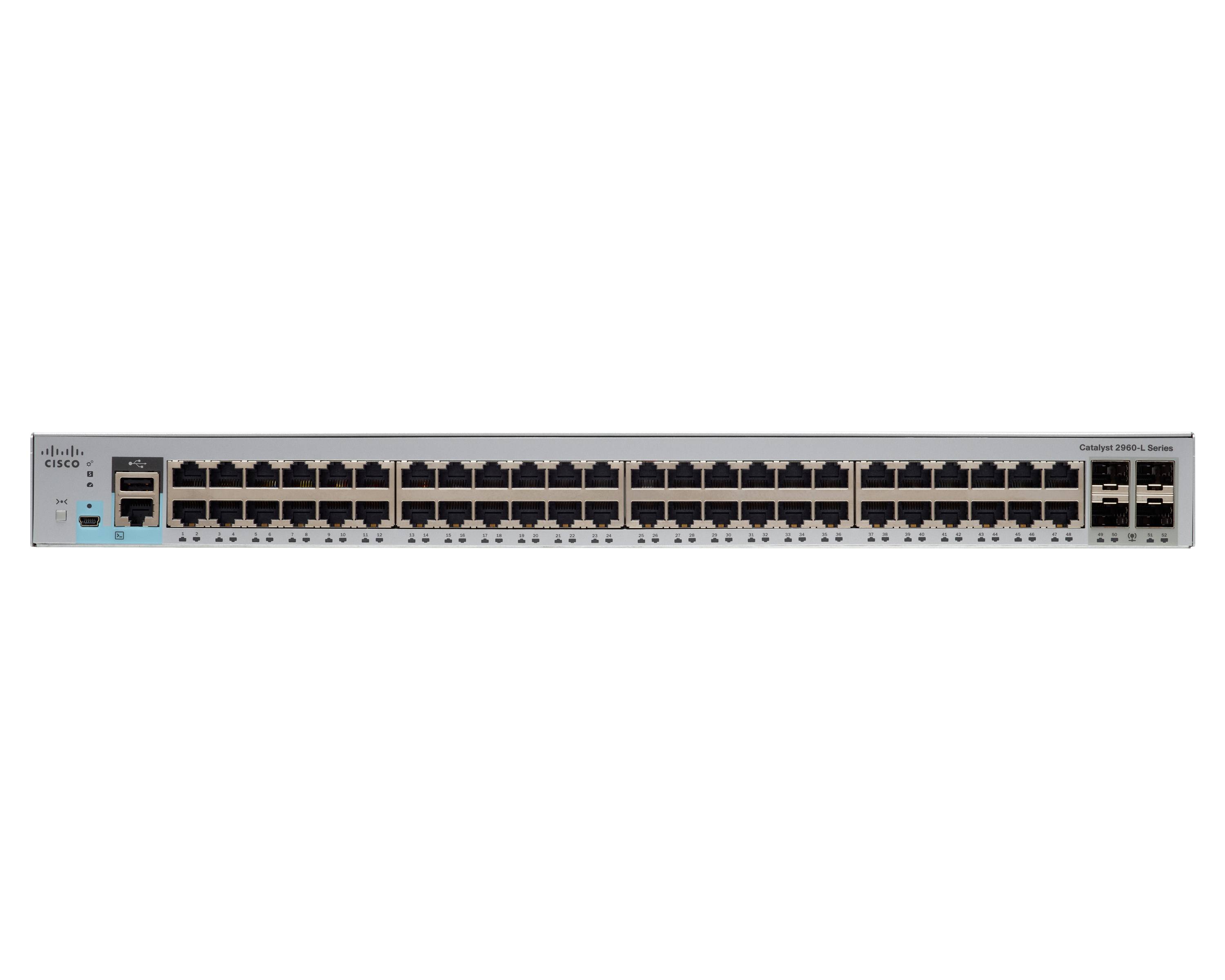 Cisco Catalyst 2960L-48TS-LL - Switch - managed - 48 x 10/100/1000 + 4 x Gigabit SFP (Uplink)