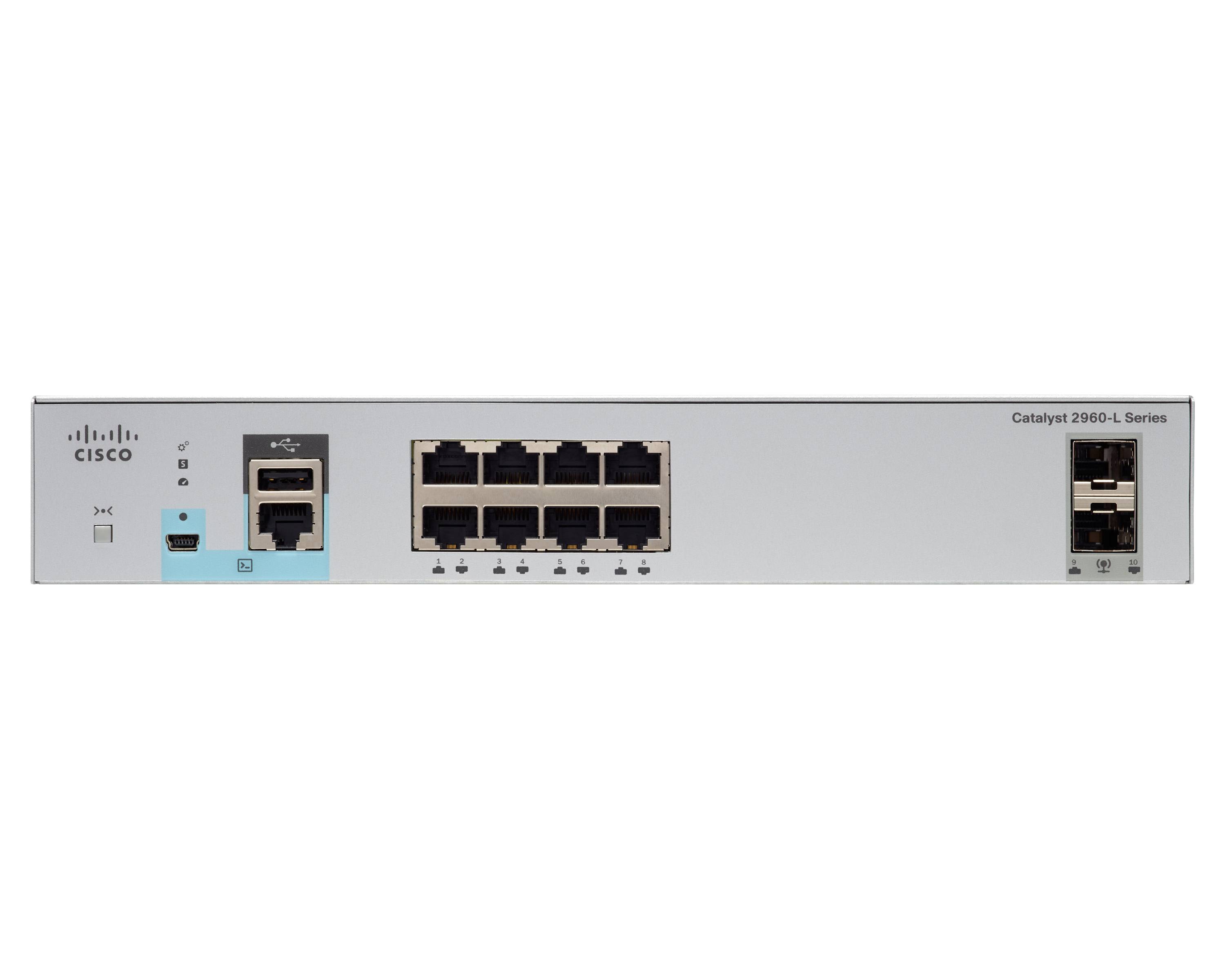 Cisco Catalyst 2960L-8TS-LL - Switch - managed - 8 x 10/100/1000 + 2 x Gigabit SFP (Uplink)