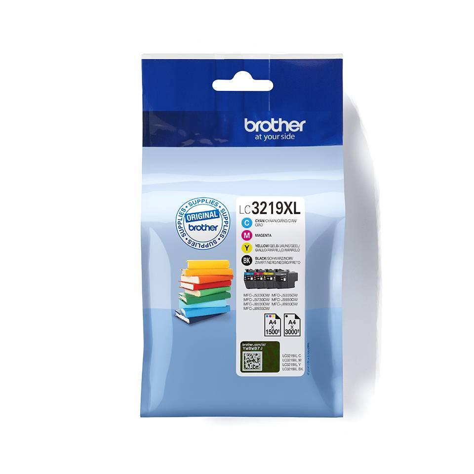 Brother LC3219XL Value Pack - 4er-Pack - XL - Schwarz, Gelb, Cyan, Magenta
