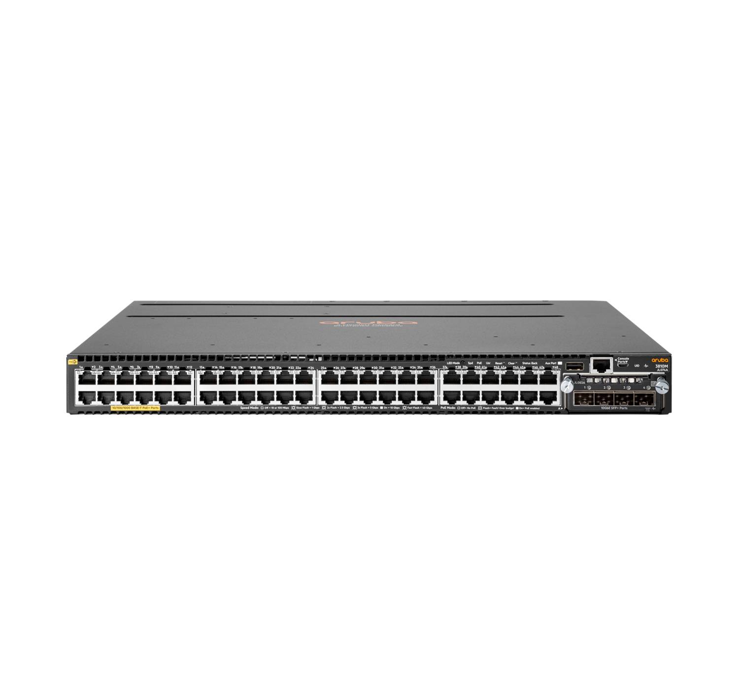 HPE Aruba 3810M 48G PoE+ 4SFP+ 1050W - Switch - L3 - managed - 48 x 10/100/1000 (PoE+)