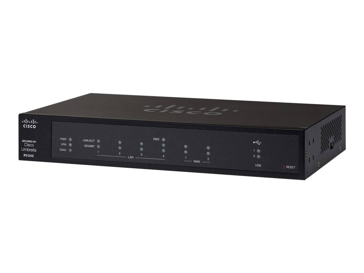 Cisco Small Business RV340 - Router - GigE - WAN-Ports: 2