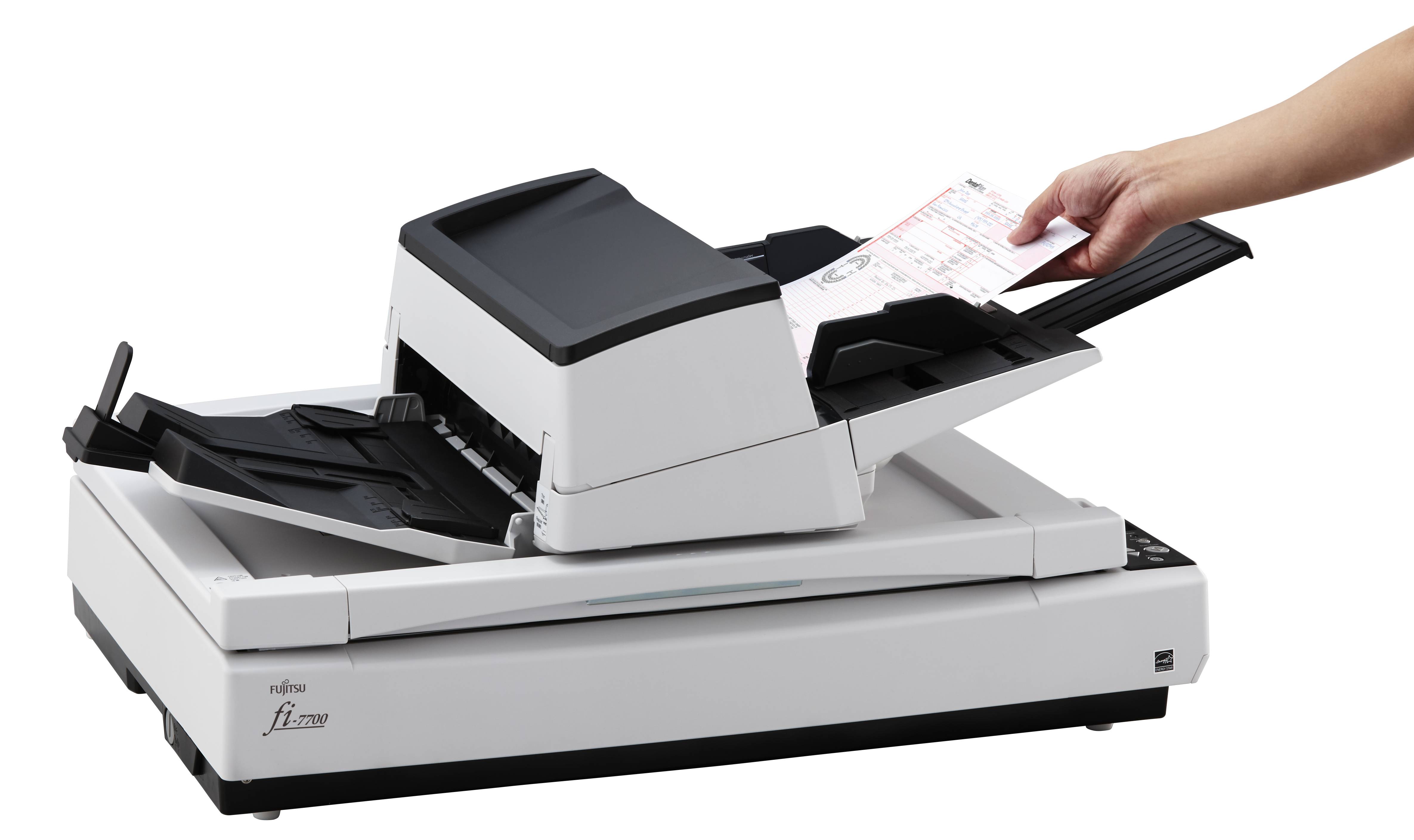 Fujitsu fi-7700 - Dokumentenscanner - Triple CCD - Duplex - ARCH B - 600 dpi x 600 dpi - bis zu 100 Seiten/Min. (einfarb